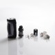 Authentic GeekVape Aegis Max 100W TC VW Mod Vape Starter Kit w/ Zeus Tank - Black Tungsten, 1~100W, 100~315'C, 1 x 18650 / 21700