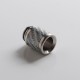 Authentic Reewape AS315 810 Drip Tip for RDA / RTA / RDTA / Sub Ohm Tank Vape Atomizer - Silver, SS + Carbon Fiber, 22mm