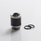 Authentic Reewape AS315 810 Drip Tip for RDA / RTA / RDTA / Sub Ohm Tank Vape Atomizer - Black, SS + Carbon Fiber, 22mm