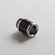 Authentic Reewape AS315 810 Drip Tip for RDA / RTA / RDTA / Sub Ohm Tank Vape Atomizer - Black, SS + Carbon Fiber, 22mm