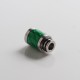 Authentic Reewape AS316 510 Drip Tip for RDA / RTA / RDTA / Sub Ohm Tank Vape Atomizer - Green, SS + Carbon Fiber, 20mm