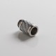 Authentic Reewape AS316 510 Drip Tip for RDA / RTA / RDTA / Sub Ohm Tank Vape Atomizer - Silver, SS + Carbon Fiber, 20mm