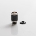 Authentic Reewape AS316 510 Drip Tip for RDA / RTA / RDTA / Sub Ohm Tank Atomizer - Black, SS + Carbon Fiber, 20mm