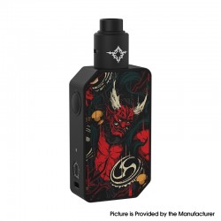 Authentic Rincoe Manto Beast 228W VV Box Mod + Metis RDA Atomizer Kit - Raijin, 2 x 18650