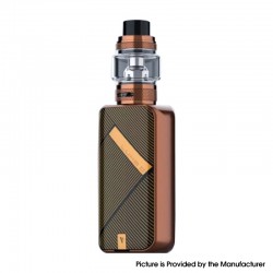 Authentic Vaporesso LUXE II 220W VW Box Mod Kit with NRG-S Tank Atomizer - Bronze Stripe, 2 x 18650, 5~220W, 8.0ml