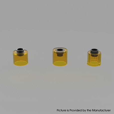 Authentic Auguse Era MTL RTA Atomizer Replacement Tank Tube - Translucent Yellow, PMMA (3 PCS)