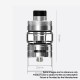 [Ships from Bonded Warehouse] Authentic Hellvape & Wirice Launcher Sub Ohm Tank Clearomizer Atomizer - Silver, 4.0 / 5.0ml, 25mm