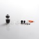 Authentic Steam Crave Aromamizer Lite V1.5 MTL RTA Rebuildable Tank Atomizer - Black, Stainless Steel + Glass, 23mm Diameter