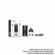 Authentic SMOKTech SMOK RPM160 160W Dual-18650 Pod System Mod Kit with V9 Pod Cartridge - Silver, 5~160W, 2 x 18650