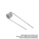 Authentic Coilology MTL 4-in-1 Prebuilt MLT Coil + MTL Clapton Coil + MTL Fused Clapton + MTL Staple Coil Set - SS316L (24 PCS)