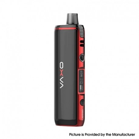 [Ships from Bonded Warehouse] Authentic OXVA Origin X 60W VW Pod System Mod Kit - Black + Red Trimn, 5~60W, 3ml, 1 x 18650