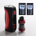 Authentic GeekVape Aegis Max 100W TC VW Mod Starter Kit w/ Zeus Tank - Red Phoenix, 1~100W, 100~315'C, 1 x 18650 / 21700