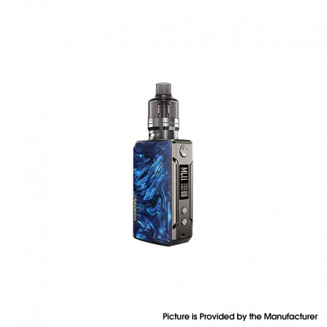 Authentic VOOPOO Drag Mini Platinum 117W 4400mAh VW Box Mod Kit w/ PnP Tank - B-Prussian, 5~117W (Refresh Standard Edition)