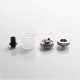 Authentic Auguse Draw RTA Pod Cartridge for Voopoo Drag S / X Vape Pod System - Translucent, Stainless Steel + Acrylic, 4.5ml