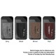 Authentic OneVape AirMod X 60W 1500mAh VW Variable Wattage Pod System Starter Kit - Brown, 5~60W, 6.0ml, 0.3 ohm / 0.5ohm