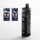 Authentic SMOKTech SMOK SCAR-P3 80W 2000mAh VW Box Mod Pod System Vape Starter Kit - Fluid Black White, Zinc Alloy, 5~80W