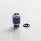 Authentic Reewape AS316 510 Drip Tip for RDA / RTA / RDTA / Sub Ohm Tank Vape Atomizer - Blue, SS + Carbon Fiber, 20mm