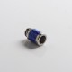 Authentic Reewape AS316 510 Drip Tip for RDA / RTA / RDTA / Sub Ohm Tank Vape Atomizer - Blue, SS + Carbon Fiber, 20mm