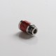 Authentic Reewape AS316 510 Drip Tip for RDA / RTA / RDTA / Sub Ohm Tank Vape Atomizer - Red, SS + Carbon Fiber, 20mm