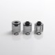 Authentic Auguse Era MTL RTA Vape Atomizer Replacement Tank Tube - Translucent Black, PMMA (3 PCS)