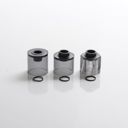 Authentic Auguse Era MTL RTA Atomizer Replacement Tank Tube - Translucent Black, PCTG (3 PCS)