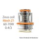Authentic VapeSoon Z1 Mesh Coil Core Head for GeekVape Zeus Sub Ohm Tank Atomizer - 0.4 ohm(60~70W) (5 PCS)
