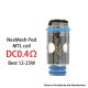 Authentic VapeSoon MTL DC Coil for SMOKTech SMOK & OFRF nexMESH VW Mod Pod System Kit - 0.4ohm (12~25W) (5 PCS)