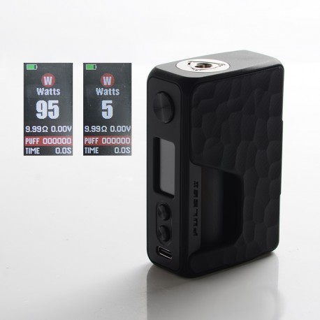 [Ships from Bonded Warehouse] Authentic VandyVape Pulse V2 II 95W TC VW BF Squonk Squeeze Box Mod - G10 Obsidian Black