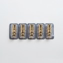 Authentic Wellon Beyond AIO Pod System Kit / Cartridge Replacement SS316L Mesh Coil Head - Gold, 0.8ohm (15~25W) (5 PCS)