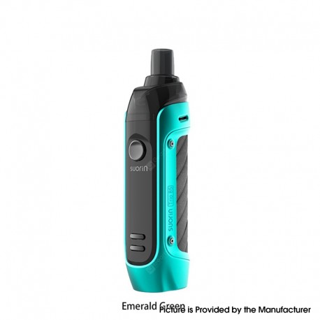 Authentic Suorin Trio 85 VW Variable Wattage Pod System Box Mod Kit - Emerald Green, 5~85W, 0.4ohm, 5.0ml, 1 x 18650