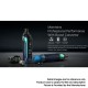 Authentic Suorin Trio 85 VW Variable Wattage Pod System Box Mod Kit - Aurora Blue, 5~85W, 0.4ohm, 5.0ml, 1 x 18650