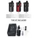 Authentic VapX Geyser 100W VW Pod System Kit - Volcano Red, 5~100W, 1 x 18650 / 20700, 6.5ml / 5.0ml, 0.25ohm / 0.23ohm