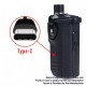 Authentic VapX Geyser 100W VW Pod System Kit - Volcano Red, 5~100W, 1 x 18650 / 20700, 6.5ml / 5.0ml, 0.25ohm / 0.23ohm