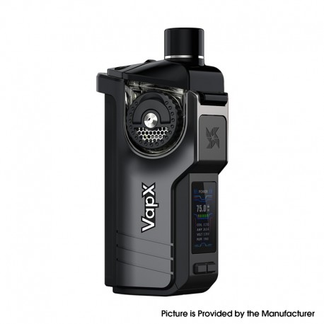 Authentic VapX Geyser 100W VW Pod System Kit - Stardust Grey, 5~100W, 1 x 18650 / 20700, 6.5ml / 5.0ml, 0.25ohm / 0.23ohm