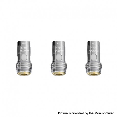 Authentic Smoant K-1 Mesh Coil Head for Pasito II / Pasito / Knight 80 Pod System - 0.3ohm (50~65W) (3 PCS)