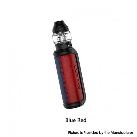 Authentic OBS Cube-S 80 VW Variable Wattage Box Mod + Cube Tank Atomizer Kit - Blue Red, 5~80W, 1 x 18650, 4.0ml, 0.2ohm