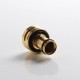 Authentic Hellvape & Wirice Launcher Sub Ohm Tank Clearomizer Vape Atomizer - Gold, 4.0 / 5.0ml, 0.15 / 0.21ohm, 25mm