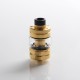 Authentic Hellvape & Wirice Launcher Sub Ohm Tank Clearomizer Vape Atomizer - Gold, 4.0 / 5.0ml, 0.15 / 0.21ohm, 25mm