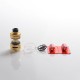 Authentic Hellvape & Wirice Launcher Sub Ohm Tank Clearomizer Vape Atomizer - Gold, 4.0 / 5.0ml, 0.15 / 0.21ohm, 25mm