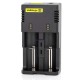 Nitecore i2 2-Slot Smart Battery Charger for Lithium Li-ion Ni-MH Ni-Cd - Black, EU Plug