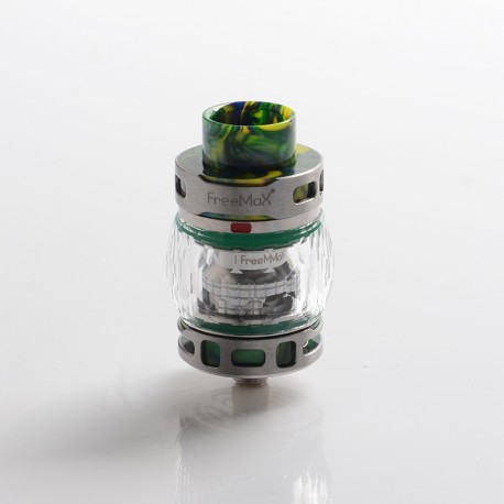 [Ships from Bonded Warehouse] Authentic FreeMax Fireluke 3 Sub Ohm Tank Clearomizer Atomizer - Green, SS + 0.2ohm, 5ml, 28.2mm