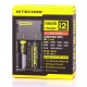 Nitecore i2 2-Slot Smart Battery Charger for Lithium Li-ion Ni-MH Ni-Cd - Black, EU Plug