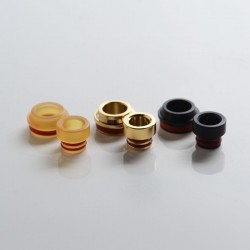 SXK M-Atty FYF M-Atty V2 Style RDA Replacement 510 Drip Tip + 510 Drip Tip Adapter - Black + Gold + Brown, SS + PEI + POM (3PCS)