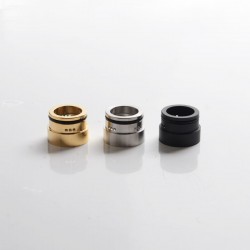 SXK M-Atty FYF M-Atty V2 Style RDA Replacement Three holes Top Cap Chamber - Black + Gold + Silver, Stainless Steel (3 PCS)