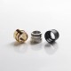 SXK M-Atty FYF M-Atty V2 Style RDA Replacement Three holes Top Cap Chamber - Black + Gold + Silver, Stainless Steel (3 PCS)
