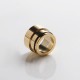 SXK M-Atty FYF M-Atty V2 Style RDA Replacement Three holes Top Cap Chamber - Black + Gold + Silver, Stainless Steel (3 PCS)