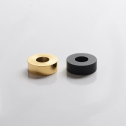 SXK M-Atty FYF M-Atty V2 Style RDA Replacement Decorative Rings Set - Black + Gold, Stainless Steel (2 PCS)