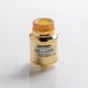 Authentic 5GVAPE Rage RDA Rebuildable Dripping Vape Atomizer w/ BF Pin - Gold, 316 Stainless Steel, 24mm Diameter