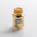 Authentic 5GVAPE Rage RDA Rebuildable Dripping Atomizer w/ BF Pin - Gold, 316 Stainless Steel, 24mm Diameter