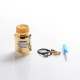 Authentic 5GVAPE Rage RDA Rebuildable Dripping Vape Atomizer w/ BF Pin - Gold, 316 Stainless Steel, 24mm Diameter